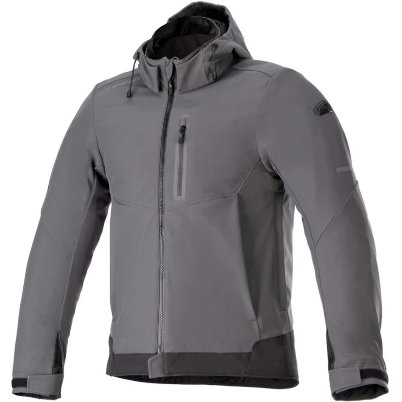 Giubbotto Moto Casual Alpinestars NEO WATERPROOF HOODIE Nero Grigio Promo Stagionale