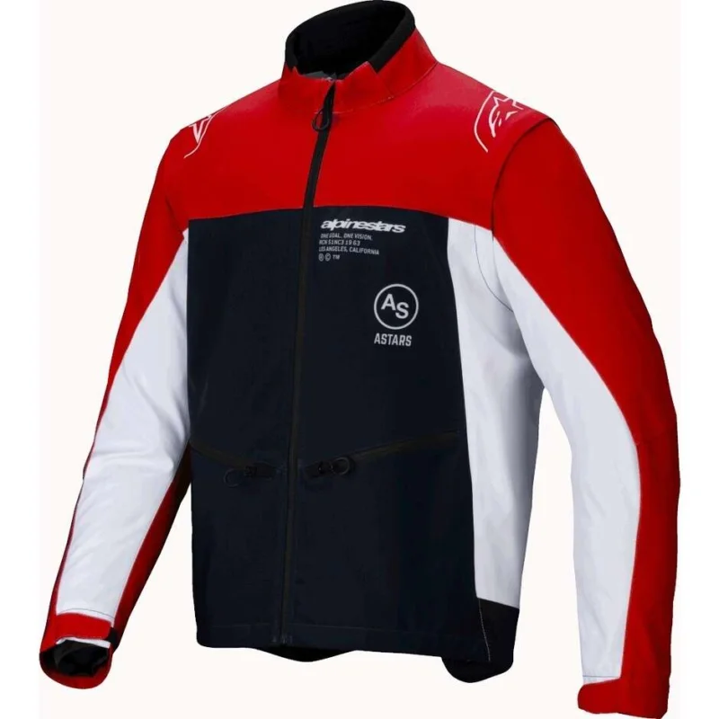 Giubbotto Moto Cross Enduro Alpinestars LITE-DURA SOFTSHELL Nero Bright Rosso Bianco Nuovo Arrivo
