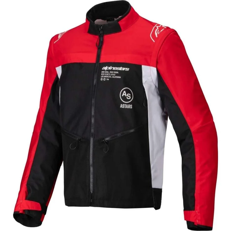 Giubbotto Moto Cross Enduro Alpinestars PRO-DURA Nero Bright Rosso Bianco Spedizione Gratuita