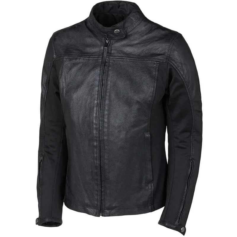 Offerta Limitata Giubbotto Moto da Donna in Pelle OJ Atmosfere BEAST LADYNero