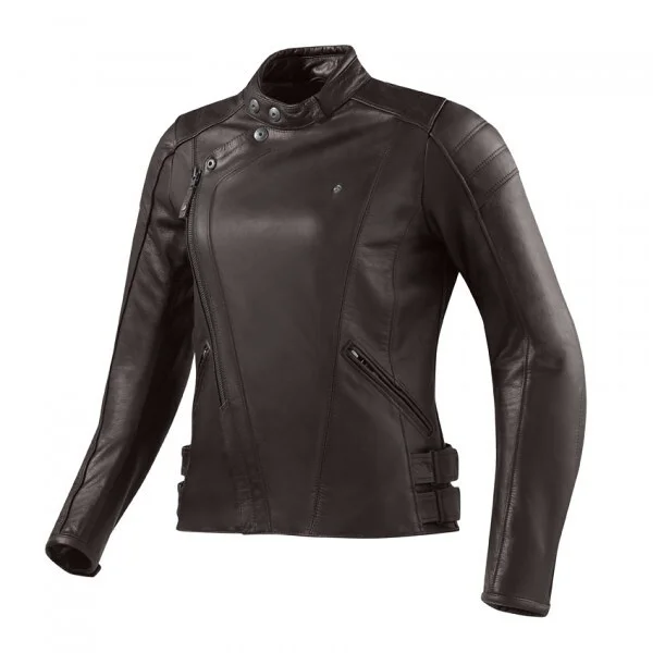 Giubbotto Moto da Donna in Pelle Rev'it BELLECOUR Lady Marrone Non Perdere