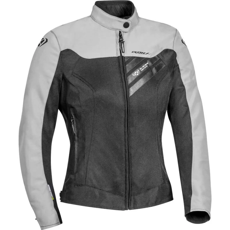 Non Perdere Giubbotto Moto da Donna in Tessuto Traforato Ixon ORION LADY Nero Grigio