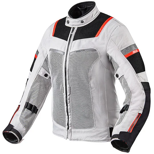 Non Perdere Giubbotto Moto da Donna Traforato Rev'it TORNADO 3 LADIES Silver Nero