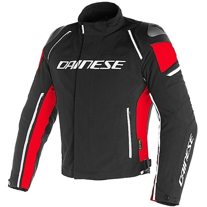 Offerta Giubbotto Moto Dainese RACING 3 D-DRY # Nero Nero Rosso