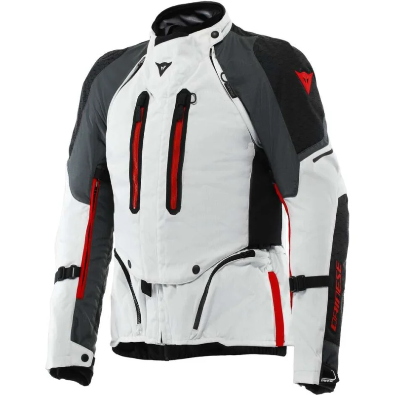 Giubbotto Moto Dainese SUPER ADVENTURE ABSOLUTESHELL Glacier Grigio Iron Gate Rosso Solo Oggi