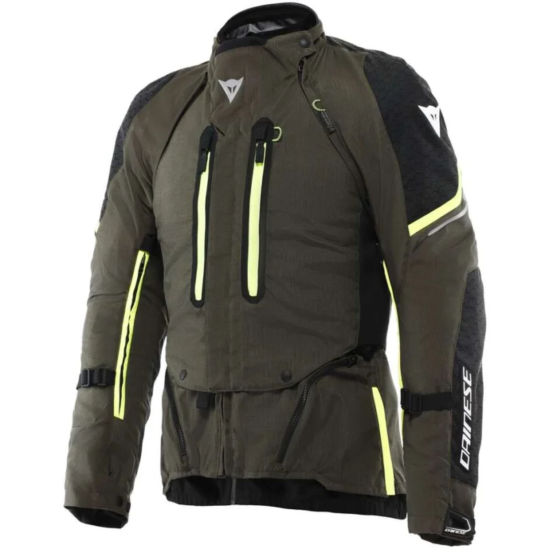 Di Tendenza Giubbotto Moto Dainese SUPER ADVENTURE ABSOLUTESHELL Tarma Nero Fluo Giallo