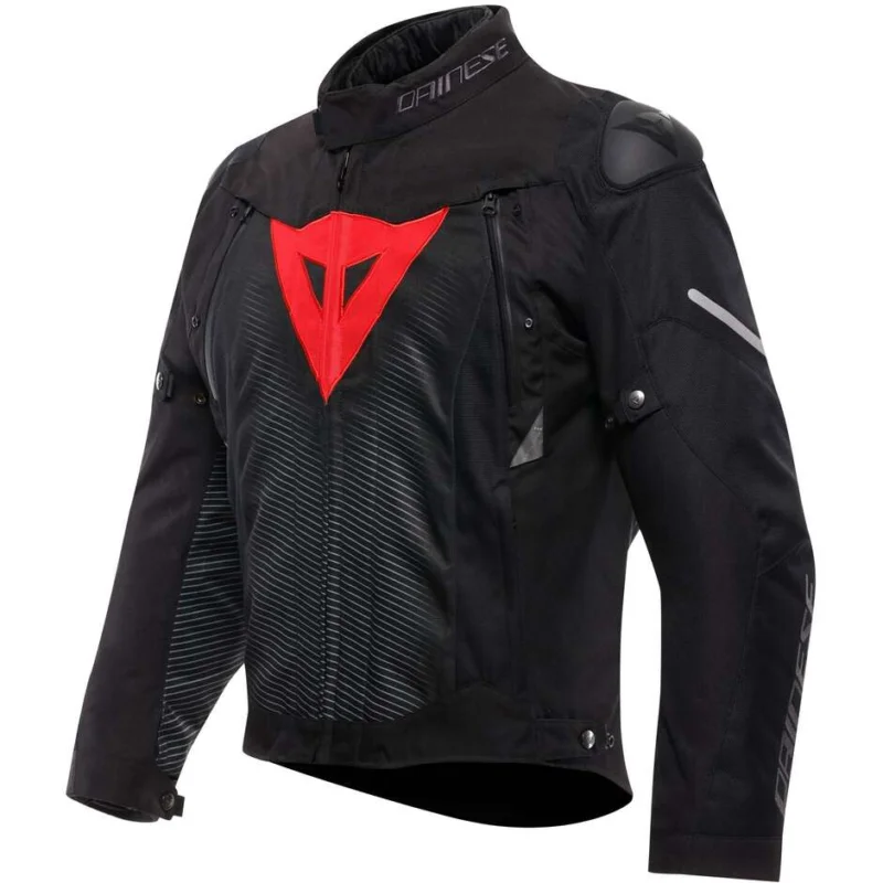 Giubbotto Moto Dainese SUPER SPRINT D-DRY Nero Nero Rosso Lava Novità
