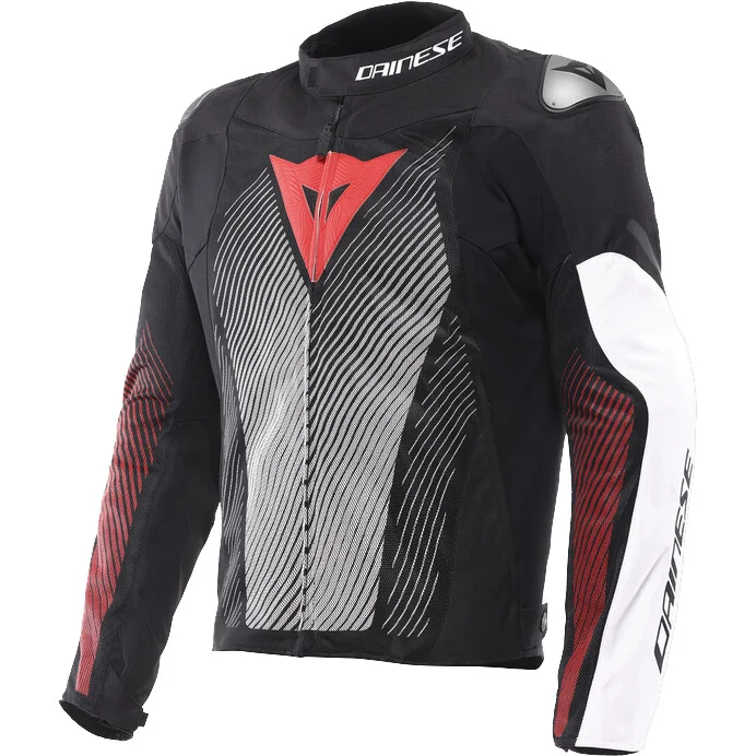 Giubbotto Moto Dainese VENTAR AIR Nero Bianco Rosso Professionale