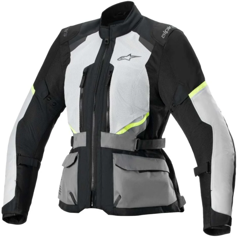 Giubbotto Moto Donna Alpinestars STELLA ANDES AIR DRYSTAR Ice Grigio Dark Grigio Nero Economico