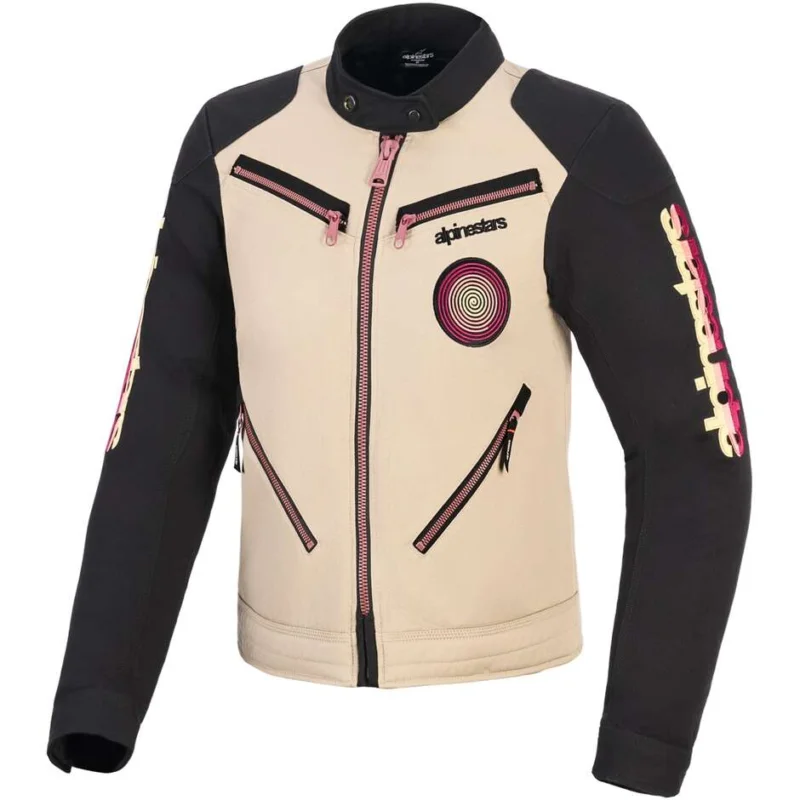 Economico Giubbotto Moto Donna Alpinestars STELLA GRACE Alluminio Nero