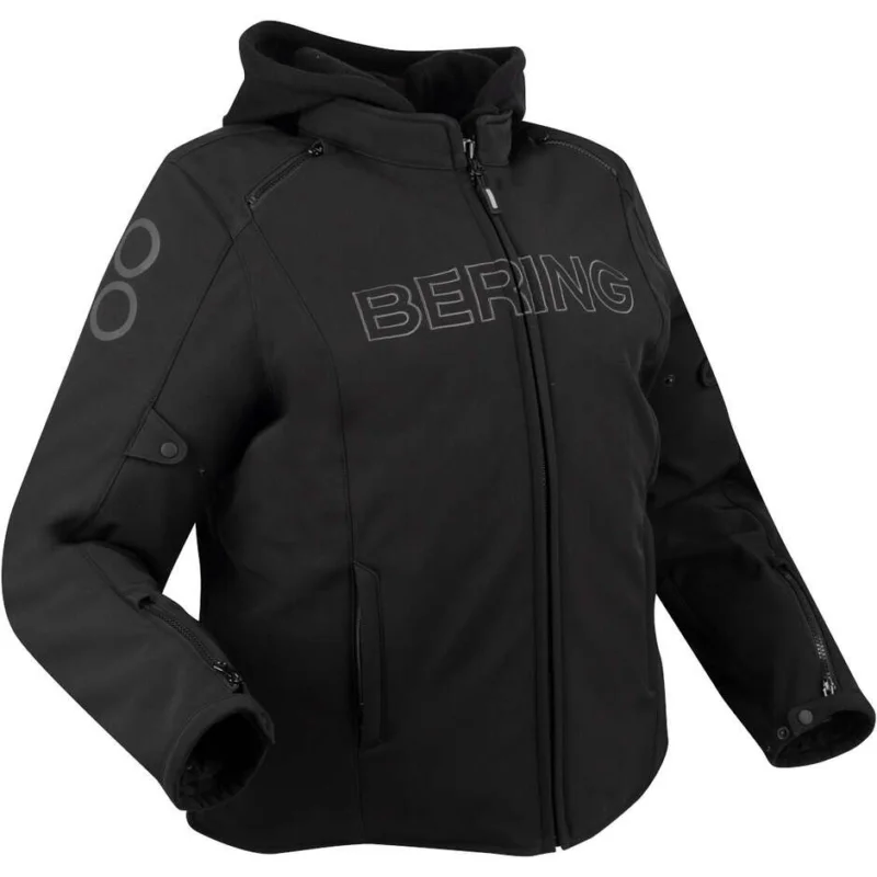 Promozione Esclusiva Giubbotto Moto Donna Bering LADY DAVIS Queen Size Nero