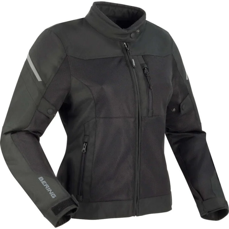 Giubbotto Moto Donna Bering LADY OZONE Nero Prezzo Conveniente