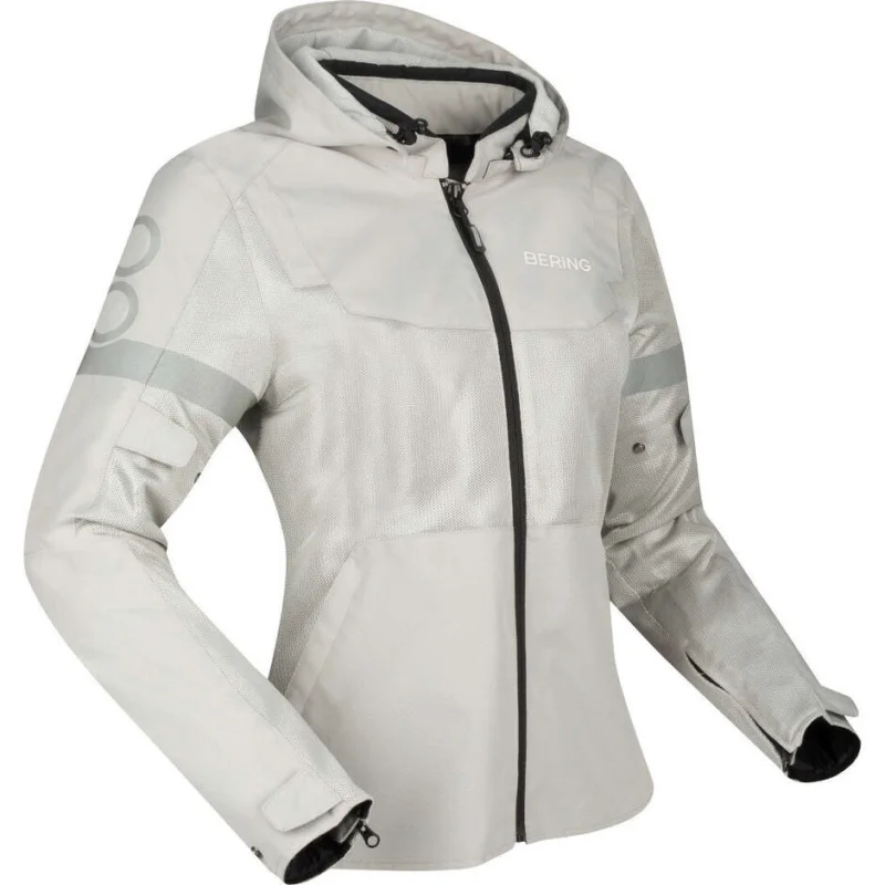 Offerta Speciale Giubbotto Moto Donna Bering LADY PROFIL Grigio Nero