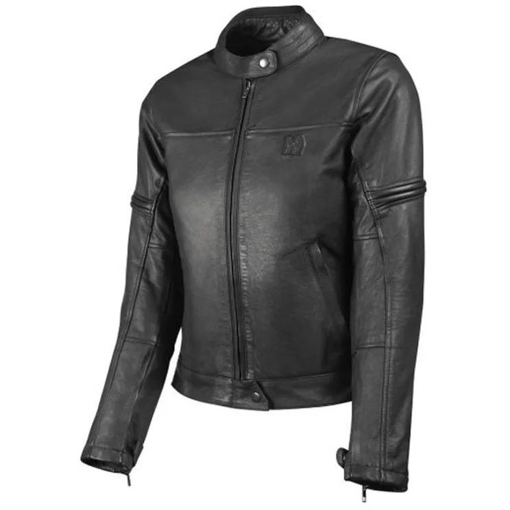 Giubbotto Moto Donna Custom In Pelle Hevik MUSTANG LIGHT LADY Nero Must-Have