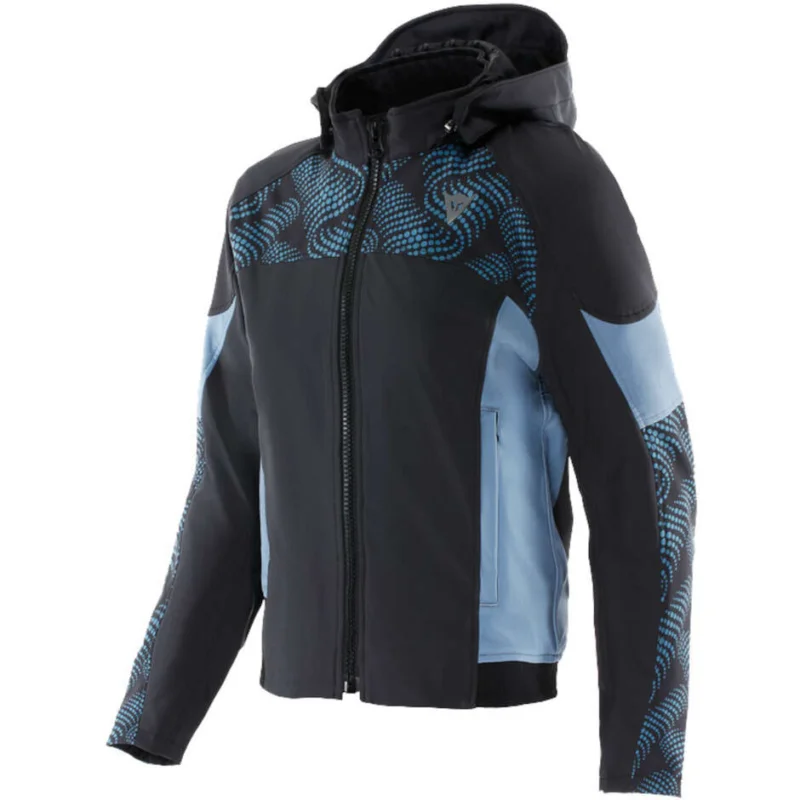 Giubbotto Moto Donna Dainese IGNITE 2 TEX WMN Nero Blu Mirage Prezzo Conveniente