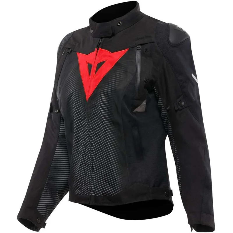 Giubbotto Moto Donna Dainese SUPER SPRINT D-DRY WMN Nero Nero Rosso Lava Compra Adesso