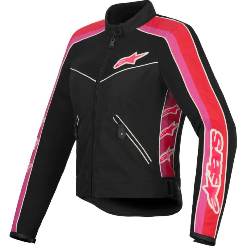 Giubbotto Moto Donna Estivo Alpinestars STELLA T-DYNO AIR Nero Bright Rosso Fucsia Prezzo Conveniente