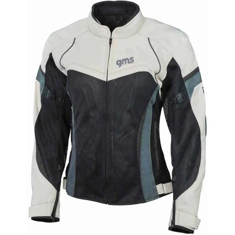 Giubbotto Moto Donna Estivo Gms TARA Mesh Grigio Nero Più Venduto