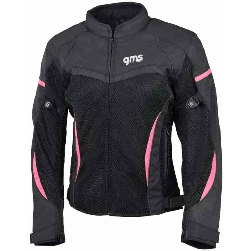 Giubbotto Moto Donna Estivo Gms TARA Mesh Nero Rosa Must-Have
