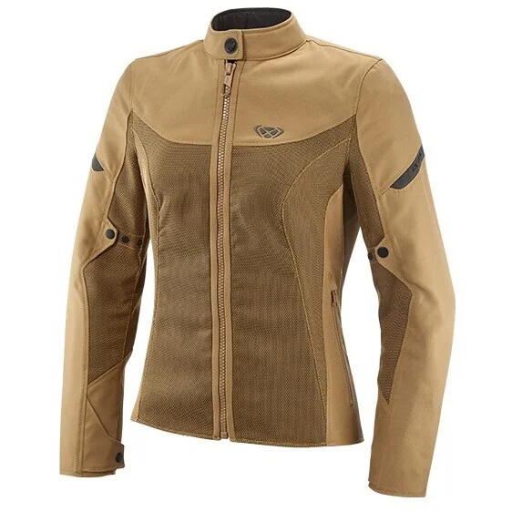 Giubbotto Moto Donna Estivo Ixon FRESH LADY Camel Soddisfatti O Rimborsati