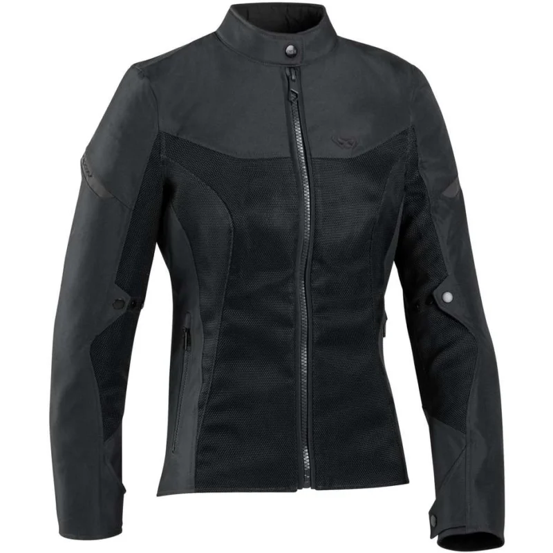 Offerta Limitata Giubbotto Moto Donna Estivo Ixon FRESH LADY Nero