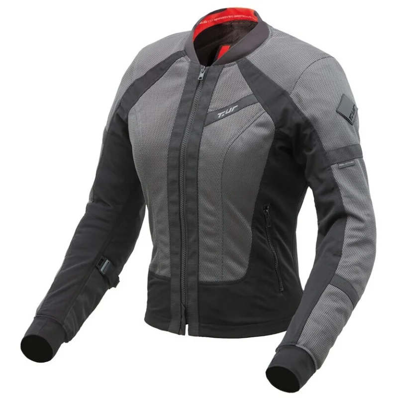 Giubbotto Moto Donna Estivo T-ur ATLAS LADY Nero Grigio Esclusivo