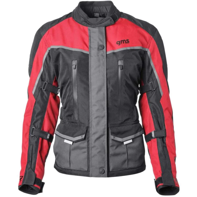 Giubbotto Moto Donna Gms TWISTER NEO WP LADY NeroRosso Spedizione Gratuita