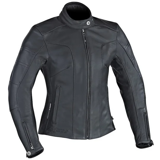 Ultime Pezzi Giubbotto Moto Donna In Pelle Ixon Crystal Slick Lady Nero