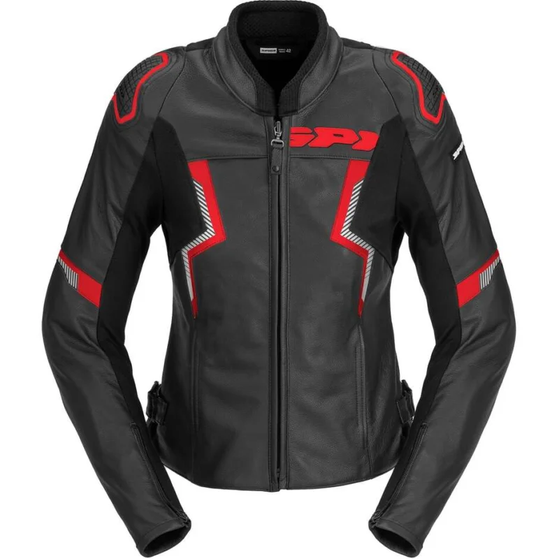 Giubbotto Moto Donna in Pelle Spidi EVORIDER 3 LADY Rosso Acquista Ora