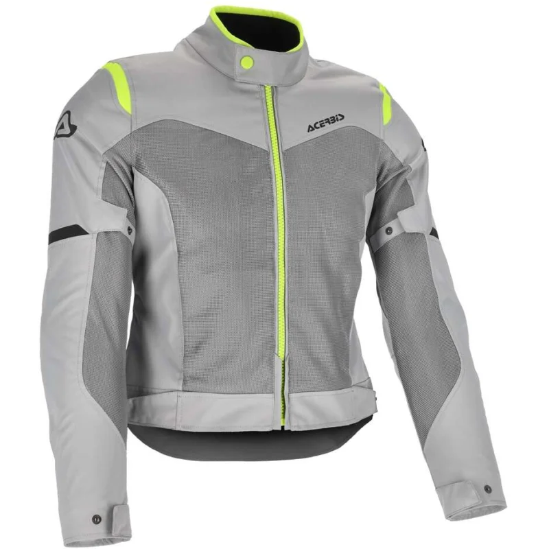 Giubbotto Moto Donna In Tessuto Estiva Acerbis New RAMSEY LADY My Vented 2.0 Grigio Giallo Bestseller