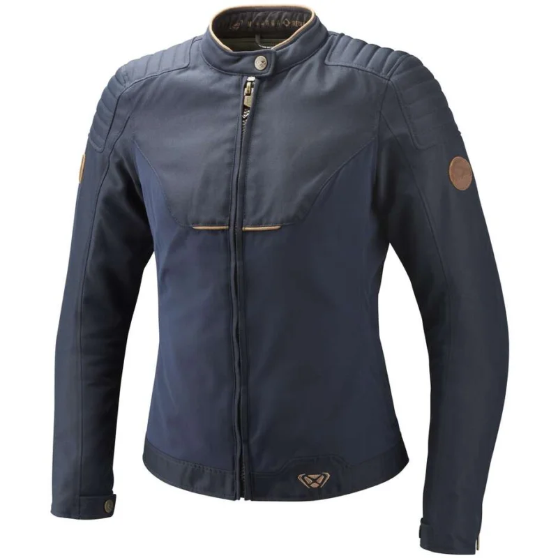 Affare Giubbotto Moto Donna Ixon HORNET LADY Navy Marrone