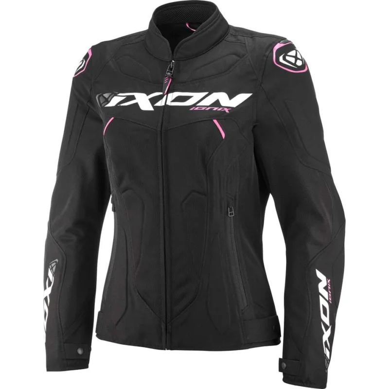 Compra Online Giubbotto Moto Donna Ixon IONIX LADY Nero Rosa Vivo