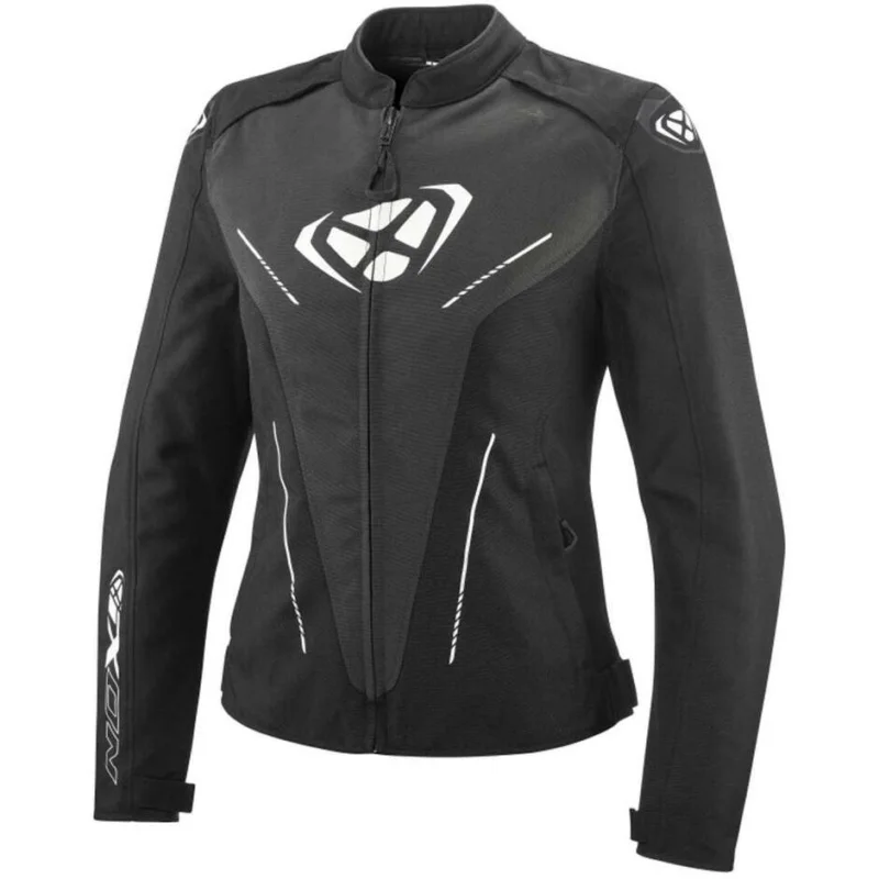 Giubbotto Moto Donna Ixon PRODIGY LADY Nero Antracite Bianco Prezzo Scontato