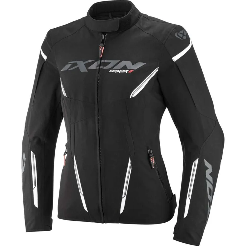 Prezzo Scontato Giubbotto Moto Donna Ixon STRIKER 2 LADY Nero Bianco