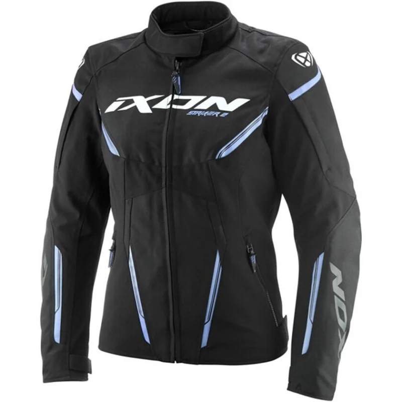 Giubbotto Moto Donna Ixon STRIKER 2 LADY Nero Lavanda A Buon Prezzo