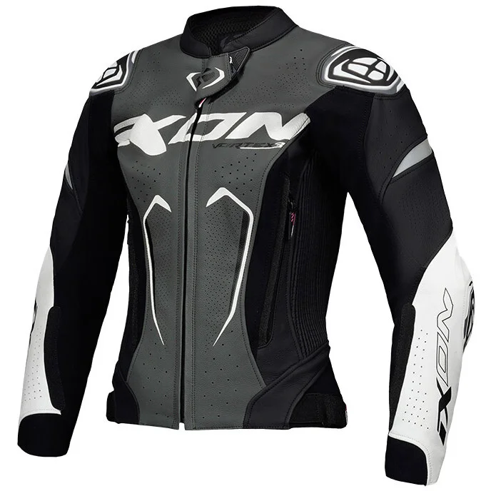 Offerta Speciale Giubbotto Moto Donna Ixon VORTEX 3 JKT L Nero Antracite Bianco