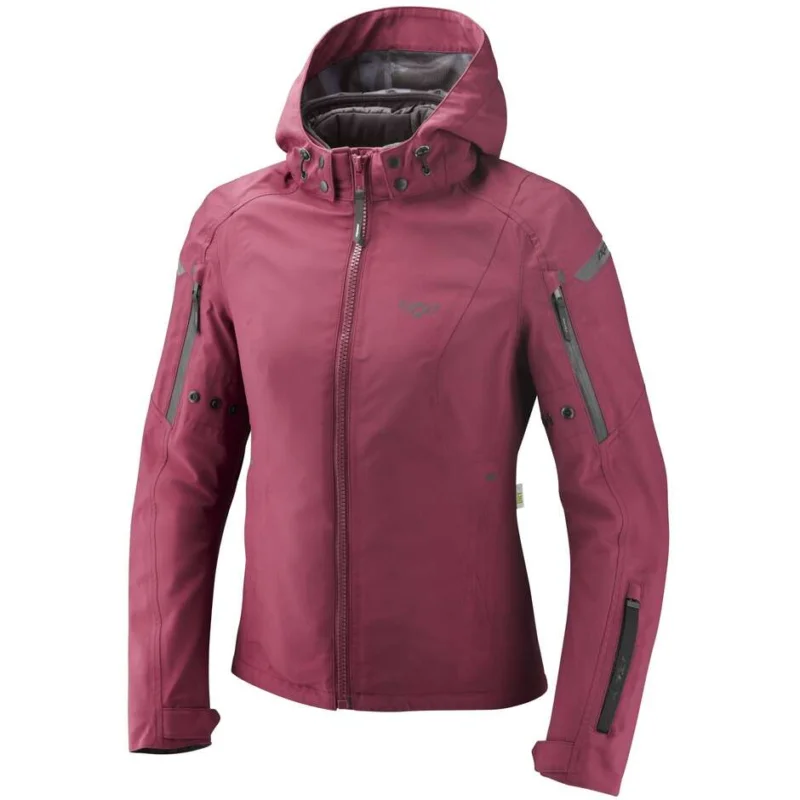 Giubbotto Moto Donna Laminato Ixon BURNING LADY Bordeaux Super Prezzo