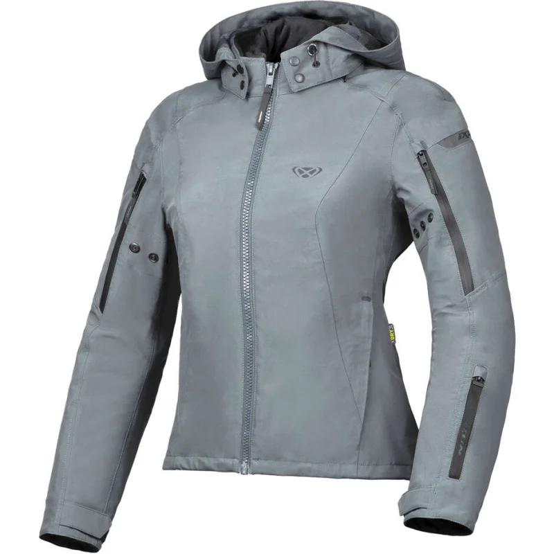 Offerta Limitata Giubbotto Moto Donna Laminato Ixon BURNING LADY Verde Tattico