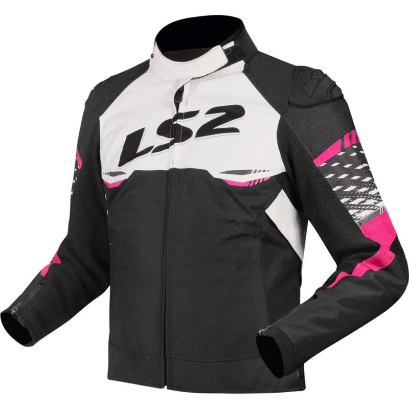 Giubbotto Moto Donna LS2 APEX LADY Nero Bianco Rosa Ordina Subito