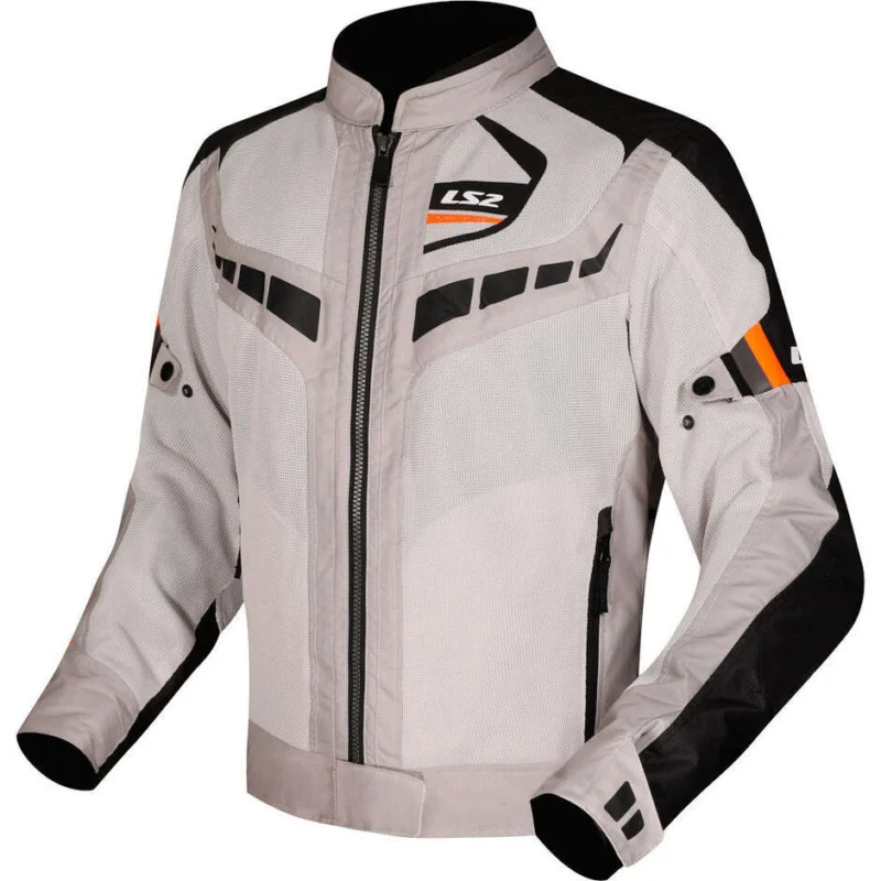 Super Prezzo Giubbotto Moto Donna LS2 GARDA AIR LADY Nero Grigio Arancio H-Vision