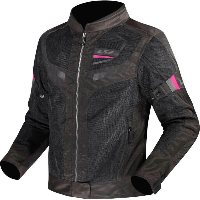 Giubbotto Moto Donna LS2 GARDA AIR LADY Nero Rosa A Buon Prezzo