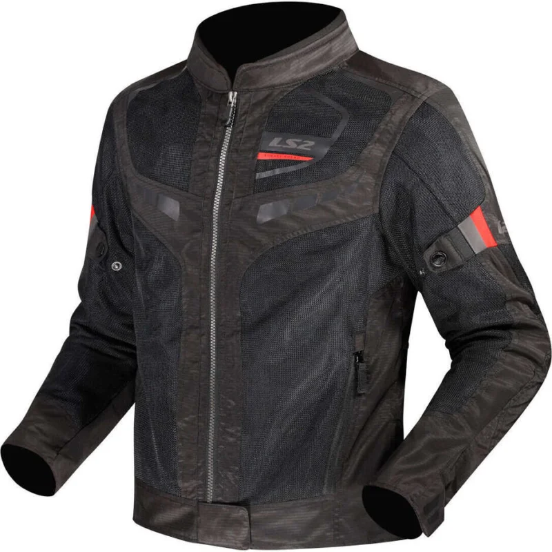 Giubbotto Moto Donna LS2 GARDA AIR LADY Nero Rosso Economico