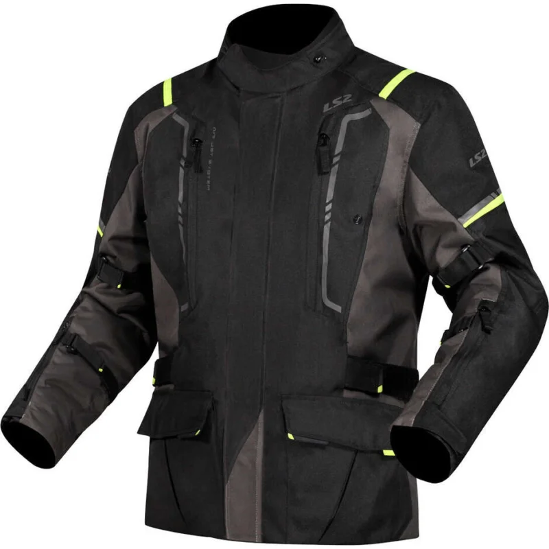 Ultima Occasione Giubbotto Moto Donna LS2 NARVIK LADY Grigio Nero Giallo H-Vision