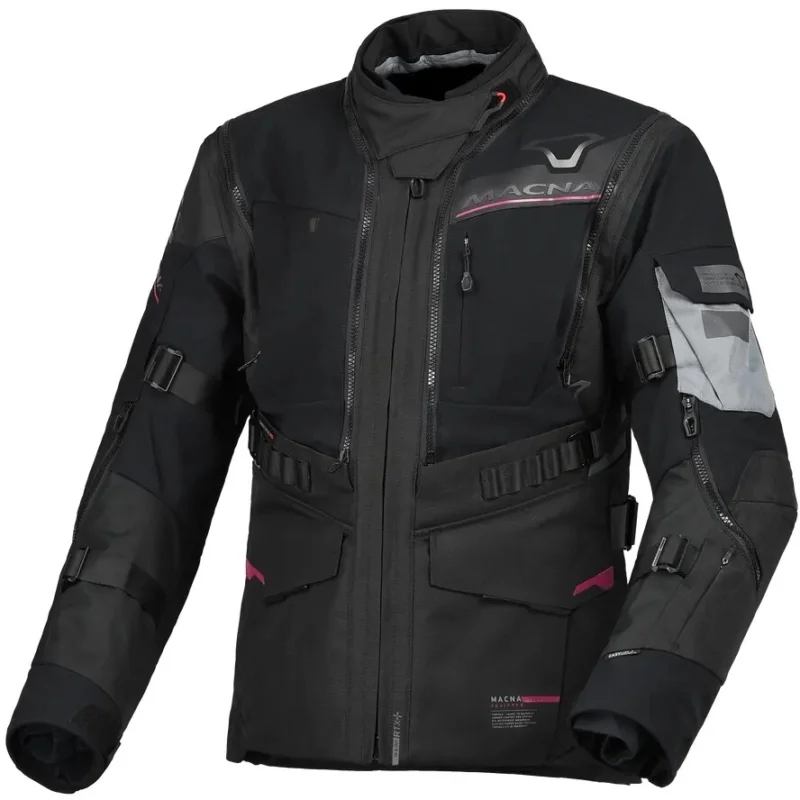 Giubbotto Moto Donna Macna Flexodus Nero Spedizione Gratuita