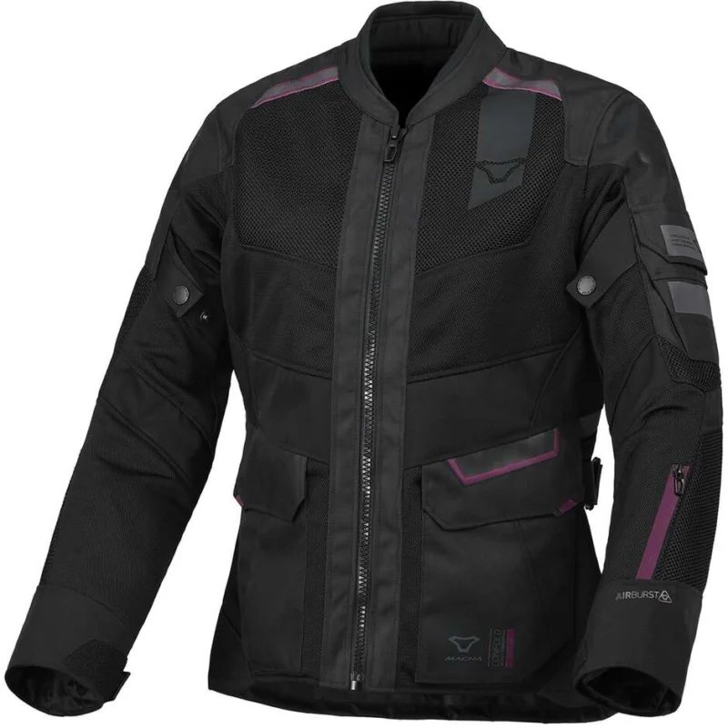 Giubbotto Moto Donna Macna Travelair Nero Scelto Dai Clienti