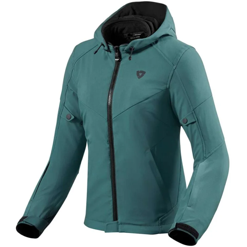 Giubbotto Moto Donna Rev'it Afterburn H2O Ladies Verde Scuro Ultima Occasione