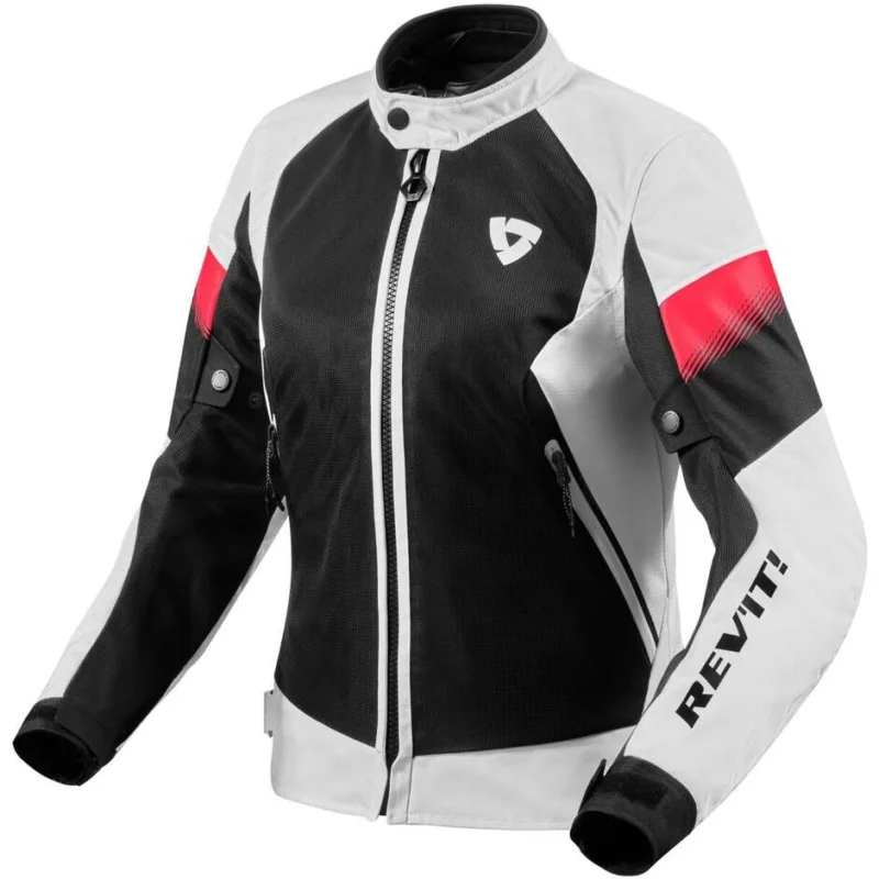 Nuova Collezione Giubbotto Moto Donna Rev'it CONTROL AIR H2O LADIES Bianco Nero
