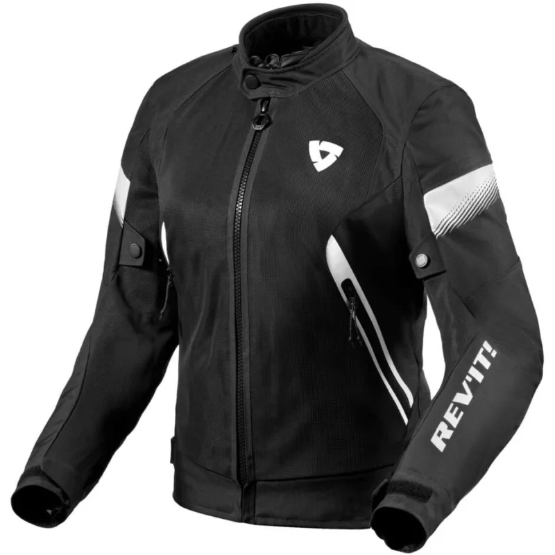 Giubbotto Moto Donna Rev'it CONTROL AIR H2O LADIES Nero Bianco Occasione