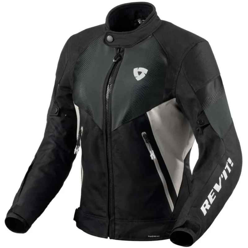 Giubbotto Moto Donna Rev'it CONTROL H2O LADIES Nero Argento Ultimissimo Modello