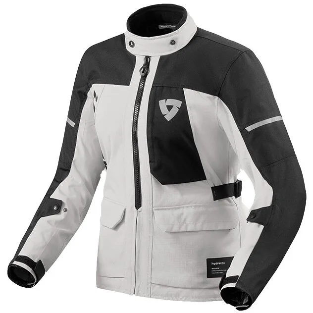 Giubbotto Moto Donna Rev'it Convergent H2O Ladies Argento Nero Ultime Pezzi
